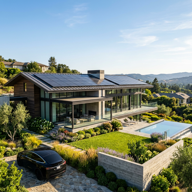 Solar Panels on House